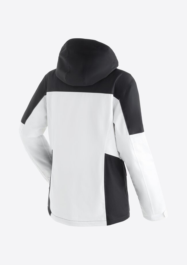 White and black womens ski jacket deals